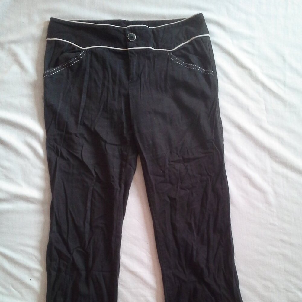 Junior's Grass Collection Black Work Pants - sz 9